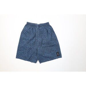 Vintage 90s Streetwear Boys Size Medium Faded Geometric Surf Shorts Cotton USA